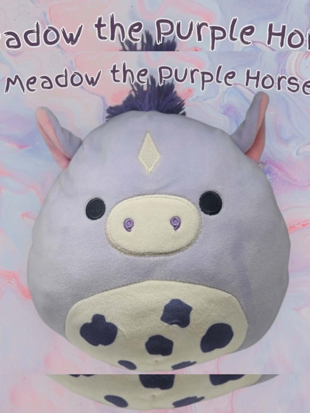 Squishmallow "Meadow the Purple Horse" 8" Collectible Plush Toy